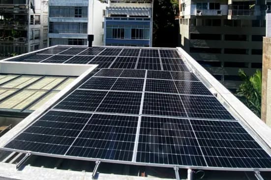 Projeto solar associado ao depoimento demonstrativo de Rafael Monteiro